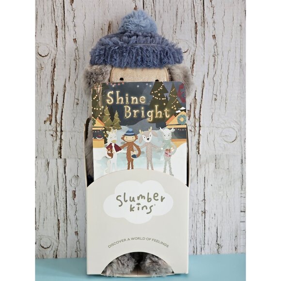 Slumberkins Grey And Blue Bigfoot - BNWT - Picture 6 of 8